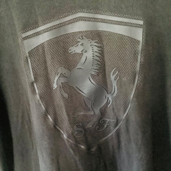 Men’s Authentic Puma Ferrari Black T-shirt size M Formula One Racing Cars Italy - Picture 4 of 13